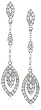 White Gold Diamond Earrings 