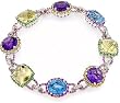 Diamond and Gemstone Bracelet