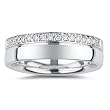 10k White Gold Diamond Men's Band