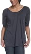 Alternative Women's Flower Child Short Sleeve Shirt with Shirring