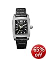 Rotary Editions Stainless Steel Leather Strap Watch