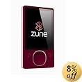 Zune 80 GB Digital Media Player Red 