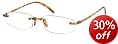 Sunoptic R68A Brown Memo Flex Reading Glasses