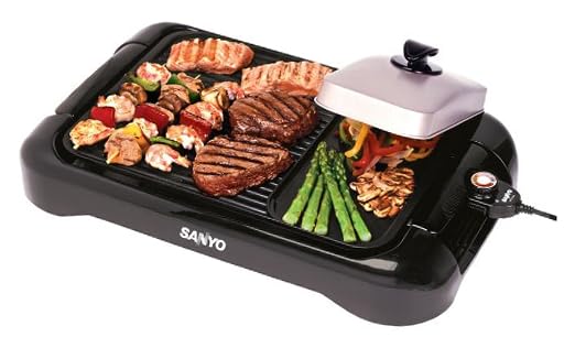 Sanyo Extra-Large Indoor Barbecue Grill and Griddle