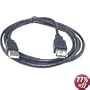 Black 6 Foot USB 2.0 Extension Cable