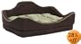 Midwest Quiet Time 18-By-12-Inch Camelback Designer Pet Bed, Green/Brown