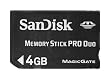 SanDisk MemoryStick Pro Duo 4GB SDMSPD-4096-J95
