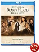 Robin Hood: Prince of Thieves (Extended Version) [Blu-ray]: Kevin Costner, Morgan Freeman, Alan Rickman, Christian Slater, Mary Elizabeth Mastrantonio, Kevin Reynolds