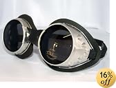 Classic Round Lens Moto Goggles Motorcycle MX Vespa Jeep Motorbike Scooter Three Color Interchangeable Lenses Steampunk Burning Man