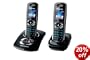 Panasonic KXTG8322 Colour DECT Digital Cordless Telephone Twin with Answer Machine - Black