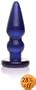 Don Wand Glass Bubble Plug, Colbalt Blue