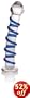 Don Wand Glass Pleasure Wand, Swirl Mushroon Tip Rocket, Blue