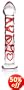 Don Wand Glass Pleasure Wand with Mushroom Tip, Red Sweetheart