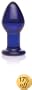 Don Wand Glass Pleasure Plug, Cobalt Blue