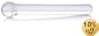 Don Wand Glass Pleasure Wand, Smooth, Clear