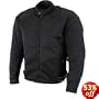 Men's Black Mesh Padded with Level-3 Advanced Armored Motorcycle Jacket - Size : XL