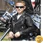 River Road Youth Basic Leather Jacket - Youth Medium (8-10)/Black