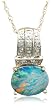 14k Yellow Gold Opal and Diamond Pendant
