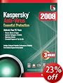 Kaspersky Anti-Virus 2009, 3-Desktop, 1 year Subscription (PC)