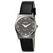 Invicta Women's Slim Collection Round Black Leather Watch #5155