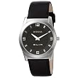 Invicta Men's Slim Collection Round Black Leather Watch #5137