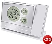 Bresser Funkwetterstation 7008000 BF-PRO, silber,  Wand-/Deckenprojektion