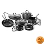 Simply Calphalon Nonstick Hard-Anodized 14-Piece Cookware Set