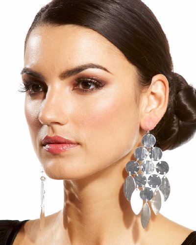 "Disc Chandelier Earrings - Silver (1SZ)"