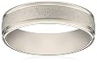 Comfort Fit Men's Wedding Band with Laser Matte