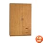 Oak Wardrobe Closet and Storage Organizer