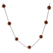 Rose Gold and Chocolate Tin Cup Pearl Necklace
