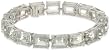 Sterling Silver Green Amethyst Rectangular-Cut Bracelet