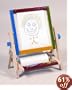 Kid's Paper & Chalkboard 4 in 1 Table Top Flipping Easel w/ Roll