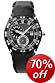 Red and black Police fashion watch
