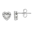 Diamond Heart Earrings