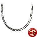 Sterling Silver 9mm Italian Flat Curb Chain