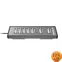 Macally TRIHUB7 Mini 7 Port USB 2.0 Hub with AC Adapter (Black)
