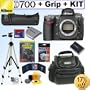 Nikon D700 12.1MP Digital SLR Camera (Body) + Nikon MB-D10 Multi Power Battery Pack + 8GB Deluxe Accessory Kit