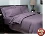 Pinzon 440-Thread-Count 100% Cotton Damask Stripe Twin Duvet Set, Aubergine