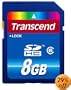 Transcend 8 GB Class 6 SDHC Flash Memory Card TS8GSDHC6E
