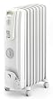 DeLonghi オイル・ラジエターヒーター L字型フラットフィン8枚 ライトグレー R730812TFS  【3~8畳用】
