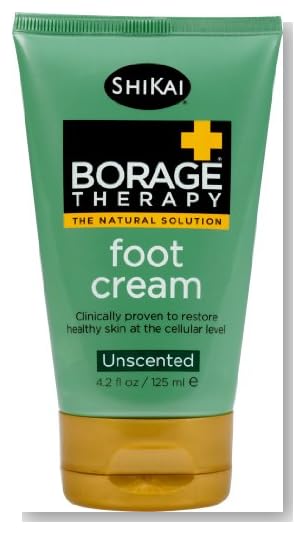 Shikai Borage Dry Skin Therapy Foot Cream, 4.2-Ounce Tubes (Pack of 3)