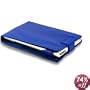 MiniSuit Leather Case for Amazon Kindle with Adjustable Leather Stand fit Kindle 1st Gen Only (Blue)