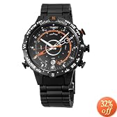 Timex Men's T49709 E-InstrumentsTM Black Case and Black IP Bracelet E-Tied-Temp-Compass Expedition Watch: Timex