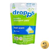 Dropps Laundry Pacs, Fresh Scent, 20-load pouch (pack of 3)