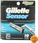 Gillette Sensor Shaving Cartridges for Men, 10-Count Packages (Pack of 2)