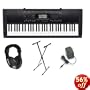 Casio CTK-3000 Premium Pack with Power Supply, Keyboard Stand and Professional Closed Cup Stereo Headphones