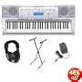 Casio CTK-4000 Premium Keyboard Pack with Power Supply, Keyboard Stand and Professional Closed Cup Stereo Headphones