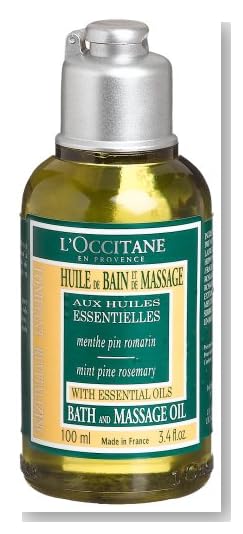 L'Occitane Toniflant Huile de Bain et de Massage (Revitalizing Bath & Massage Oil), 3.4-Ounce Bottle