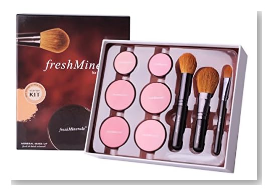 Freshminerals 9 Piece Mineral Powder Foundation Starter Kit, Natural/SPF 20